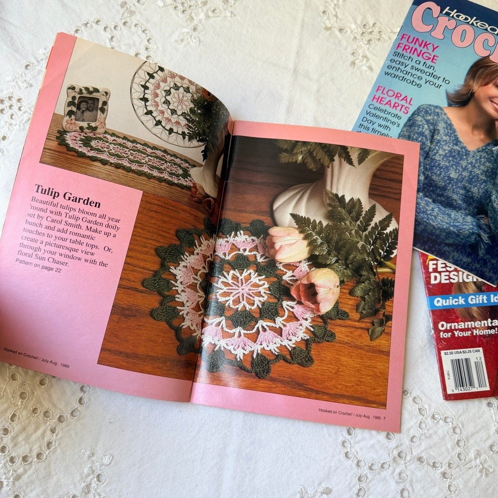 Vintage Lot 6 Hooked on Crochet Magazine Patterns #16, 24, 22, 108, 109, 112 - Picture 3 of 8